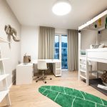 štvorizbový vzorový byt v Kolískach: detská izba s bielym nábytkom od dánskej značky Lifetime kidsroom