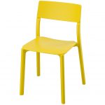 žltá plastová stolička