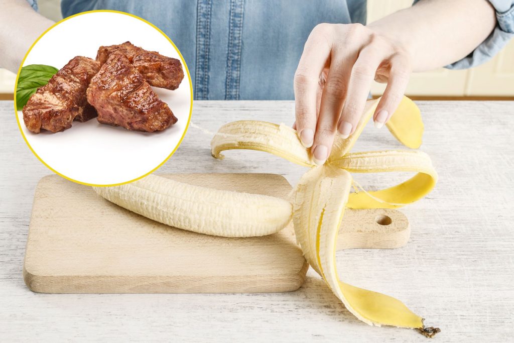 Ako upiecť šťavnaté mäso? Vyskúšajte trik s banánovou šupkou. A dá sa využiť aj inak!