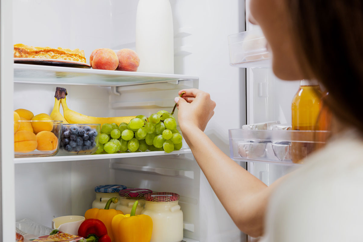ukladanie potravín do chladničky